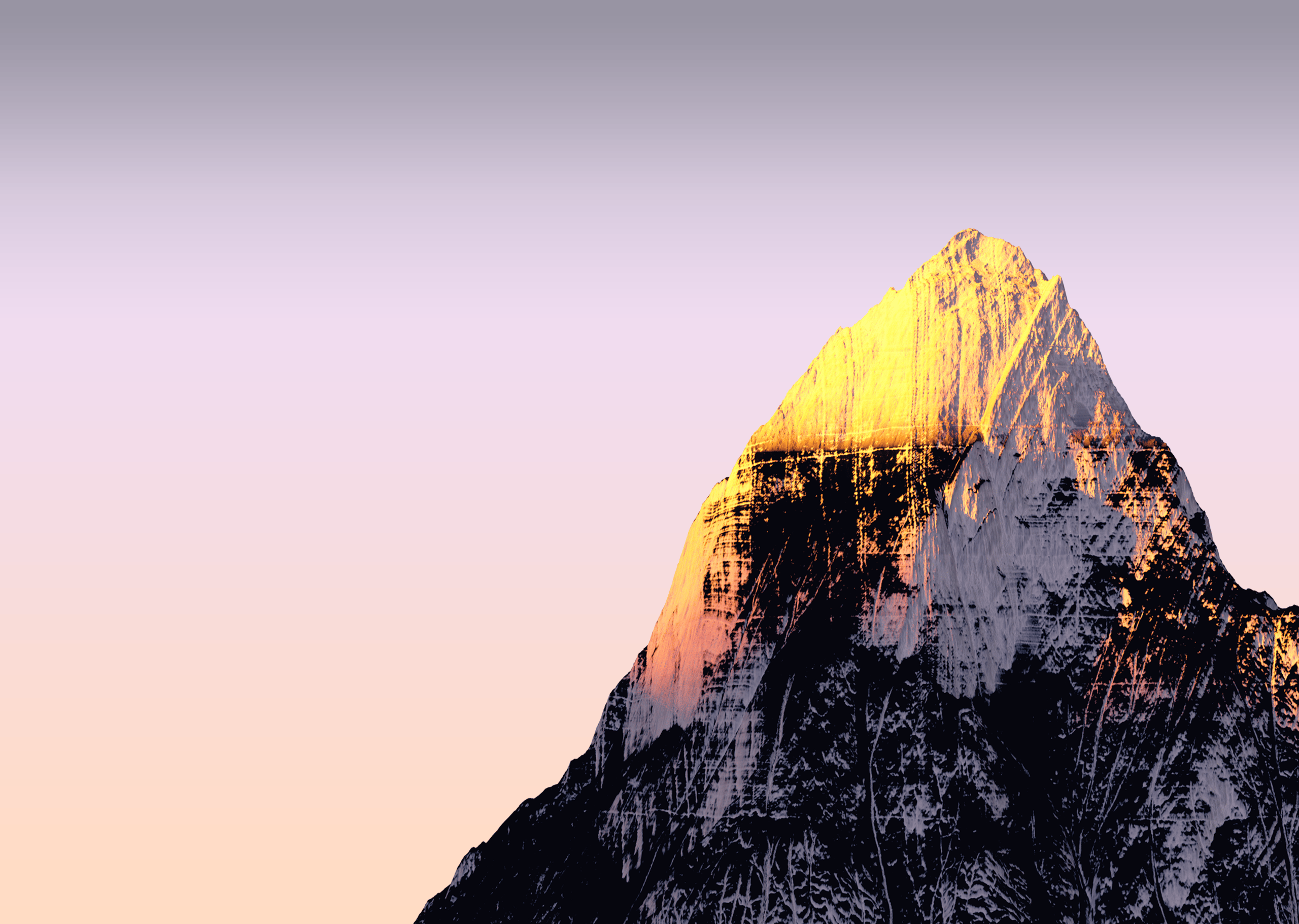 A floating mountaintop illustrating Wealthsimple's Summit Portfolio.