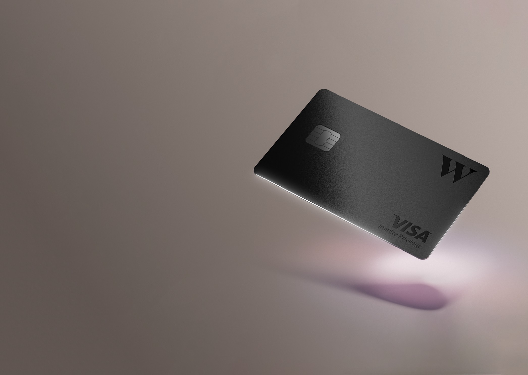The metal Wealthsimple Visa Infinite Privilege card.